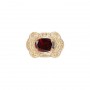 14 Karat Gold Garnet Slide