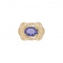 14 Karat Gold Iolite Slide