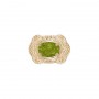 14 Karat Gold Peridot Slide