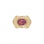 14 Karat Gold Pink Tourmaline Slide