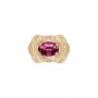 14 Karat Gold Rhodolite Garnet Slide