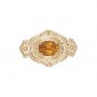 14 Karat Gold Citrine Slide