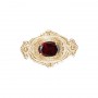 14 Karat Gold Garnet Slide