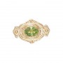 14 Karat Gold Peridot Slide