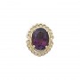 14 Karat Gold Amethyst Slide