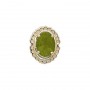 14 Karat Gold Peridot Slide