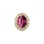 14 Karat Gold Rhodolite Garnet Slide