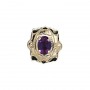 14 Karat Gold Amethyst Slide