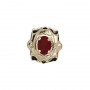 14 Karat Gold Garnet Slide