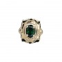 14 Karat Gold Green Tourmaline Slide