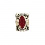 14 Karat Gold Garnet Slide