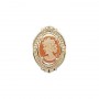 14 Karat Gold Cameo Slide