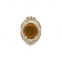 14 Karat Gold Citrine Slide