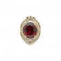 14 Karat Gold Garnet Slide