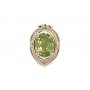 14 Karat Gold Peridot Slide