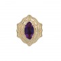 14 Karat Gold Amethyst Slide