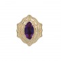 14 Karat Gold Amethyst Slide