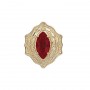 14 Karat Gold Garnet Slide