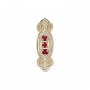 14 Karat Gold Garnet Slide