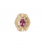 14 Karat Gold Pink Tourmaline Slide