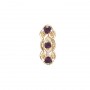 14 Karat Gold Amethyst Slide