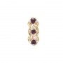 14 Karat Gold Amethyst Slide