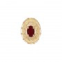 14 Karat Gold Garnet Slide