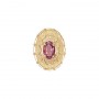 14 Karat Gold Pink Tourmaline Slide