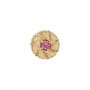 14 Karat Gold Pink Tourmaline Slide