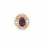 14 Karat Gold Amethyst Slide