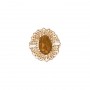 14 Karat Gold Citrine Slide