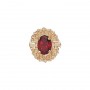 14 Karat Gold Garnet Slide