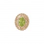 14 Karat Gold Peridot Slide