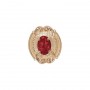 14 Karat Gold Garnet Slide