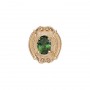 14 Karat Gold Green Tourmaline Slide