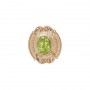 14 Karat Gold Peridot Slide