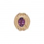 14 Karat Gold Rhodolite Garnet Slide