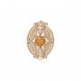 14 Karat Gold Citrine Slide