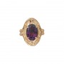 14 Karat Gold Amethyst Slide