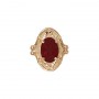 14 Karat Gold Garnet Slide