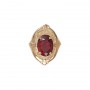 14 Karat Gold Garnet Slide