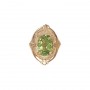 14 Karat Gold Peridot Slide