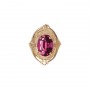 14 Karat Gold Rhodolite Garnet Slide