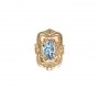 14 Karat Gold Aquamarine Slide