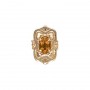 14 Karat Gold Citrine Slide