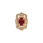 14 Karat Gold Garnet Slide