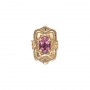 14 Karat Gold Pink Tourmaline Slide