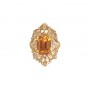 14 Karat Gold Citrine Slide