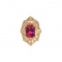 14 Karat Gold Garnet Slide