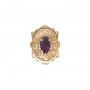 14 Karat Gold Amethyst Slide